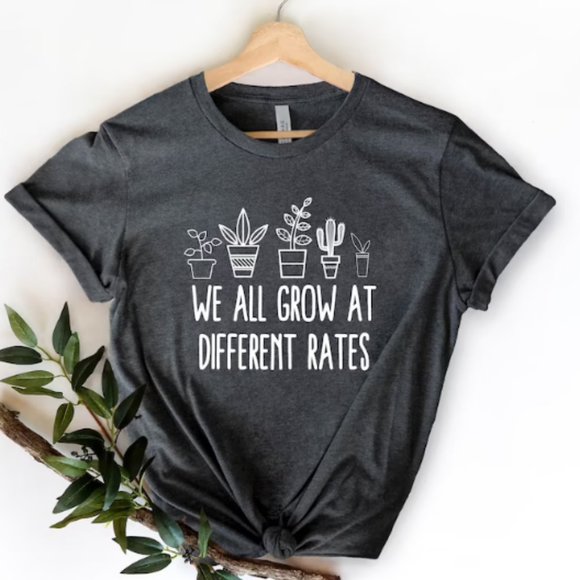We All Grow at Different Rates Shirt, Autism Aware